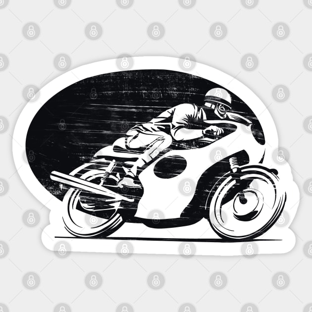 vintage distressed cafe racer Sticker by SFDesignstudio